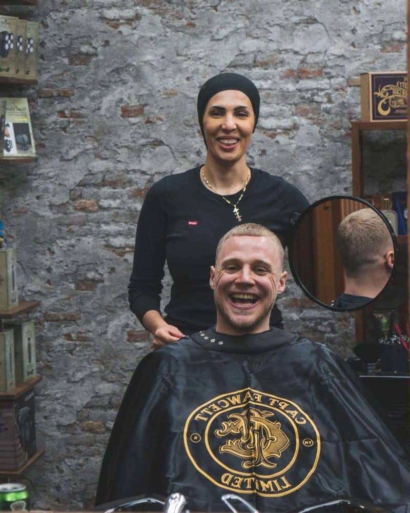 Beard trim Copenhagen – happy customer with barber Nano at Starco Barber on Vesterbro